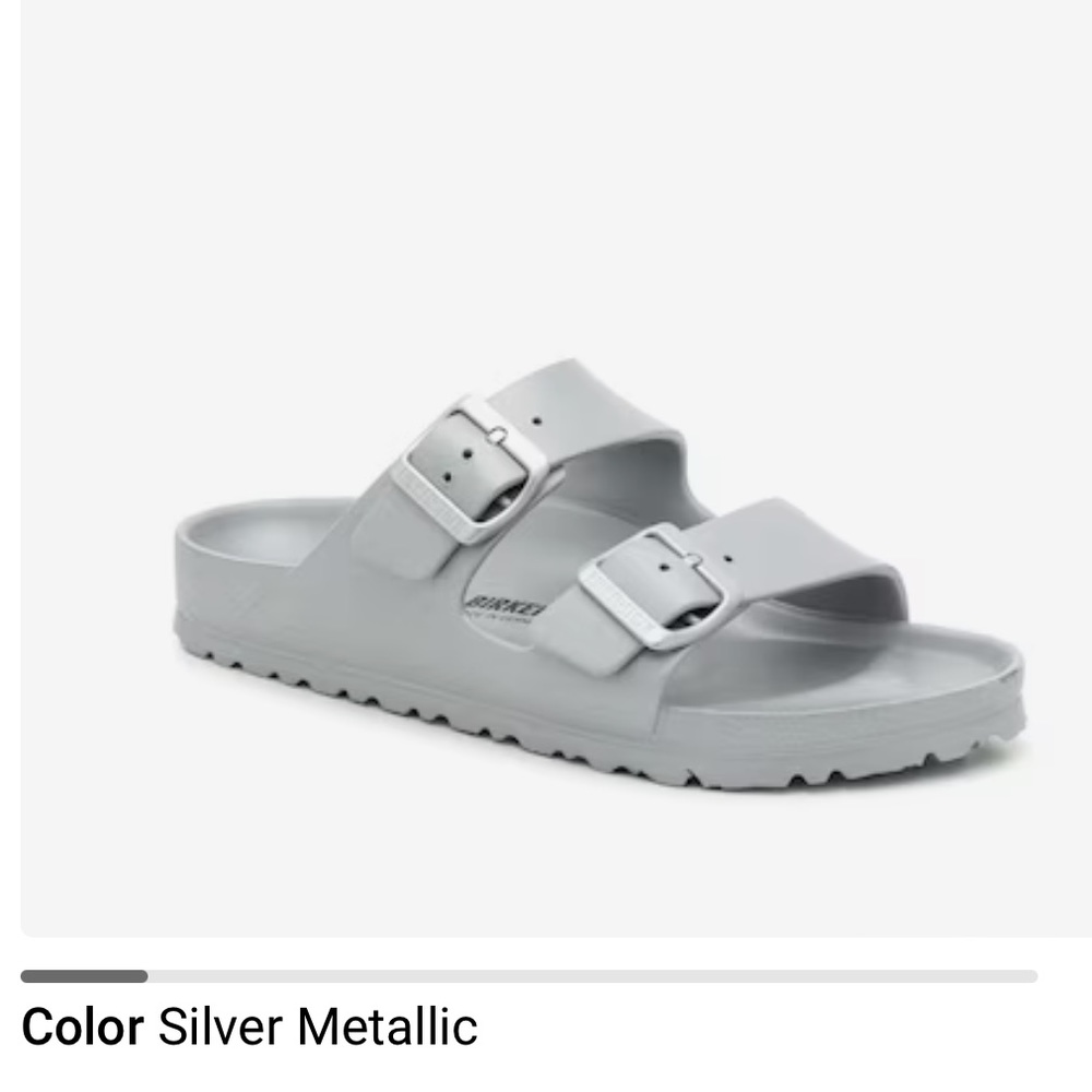 Birkenstock Arizona EVA - silver. Size 8